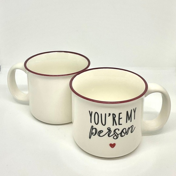 2 Ceramic Mugs “You’re My Person” - Picture 2 of 5